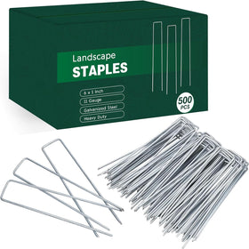 CEWOR landscape staples 6-inch, 500-pack ideal for fast lawn and fabric installs.