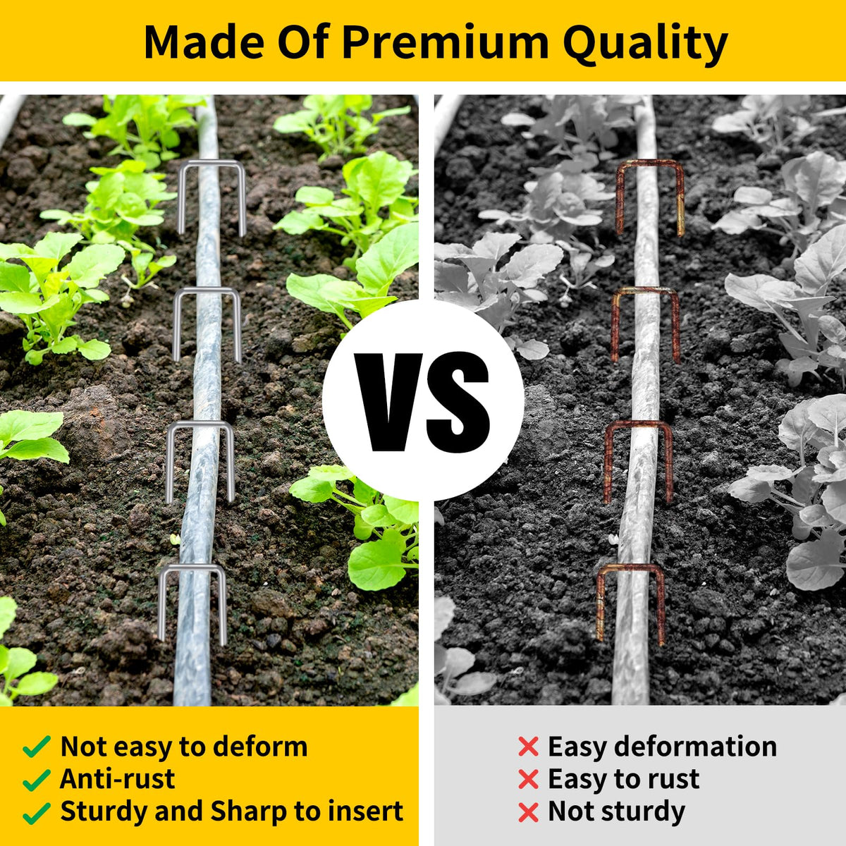 Lawn and turf projects with CEWOR staples keep coverings stable.
