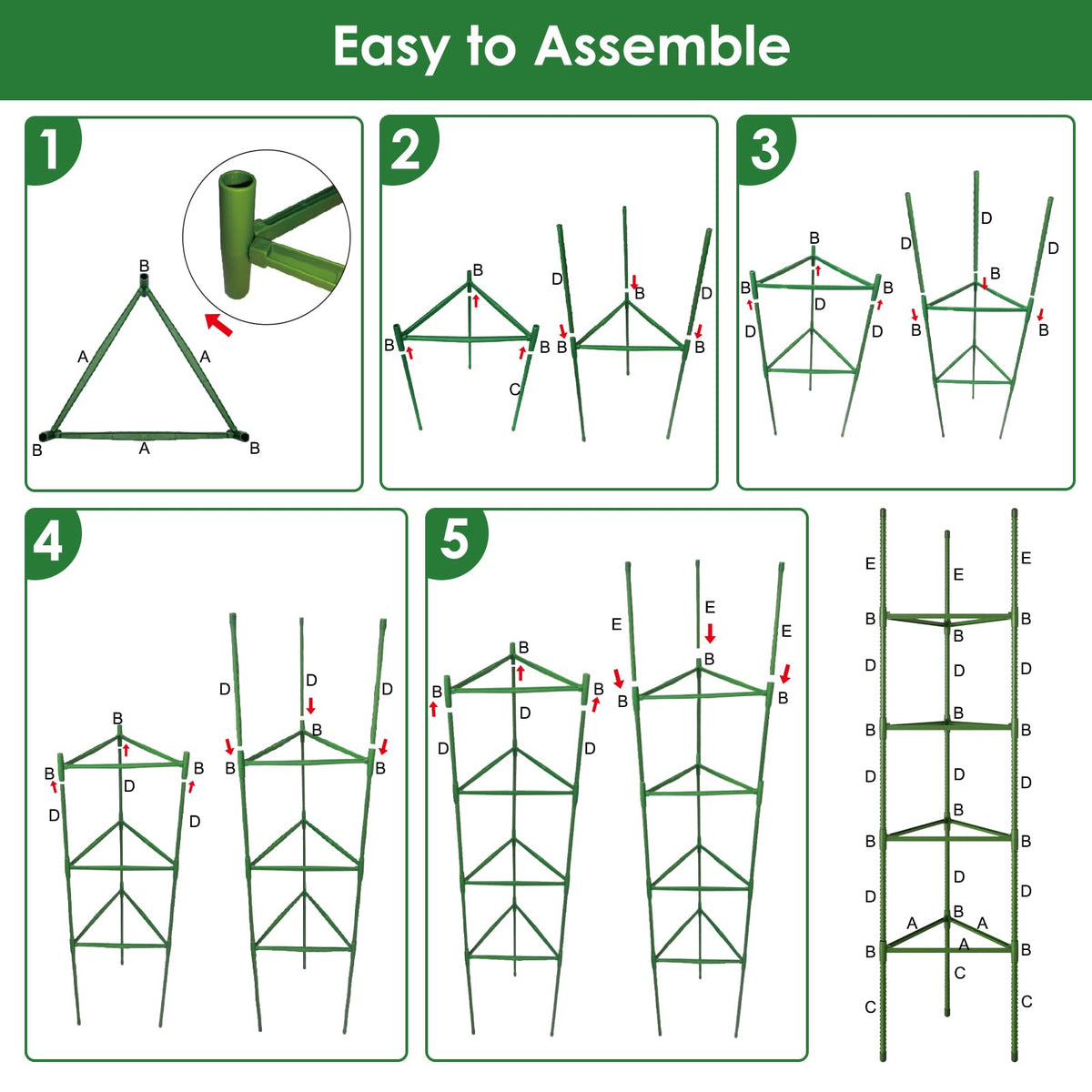 CEWOR adjustable-height cages offering versatile plant support