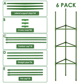 CEWOR tomato cage triangular frame supports vines and fruits with stable, evenly distributed pressure.