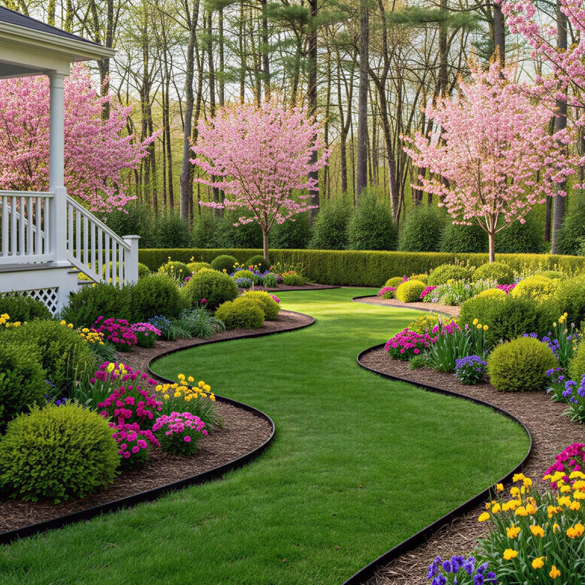 CEWOR weather-resistant border endures sun, snow, and rain with long-lasting performance.