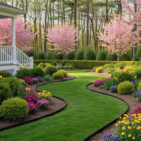 CEWOR weather-resistant border endures sun, snow, and rain with long-lasting performance.