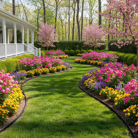 CEWOR border defines veggie patches and flower beds with neat, lasting edges.