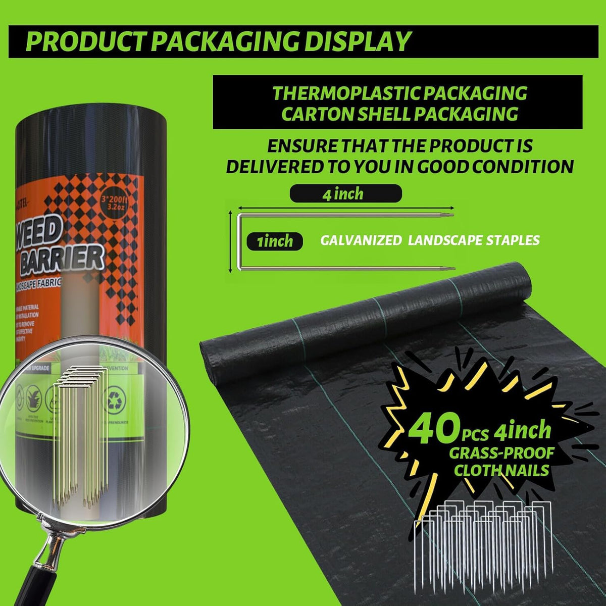 CFTEL versatile fabric for gardens and greenhouses with weed suppression.