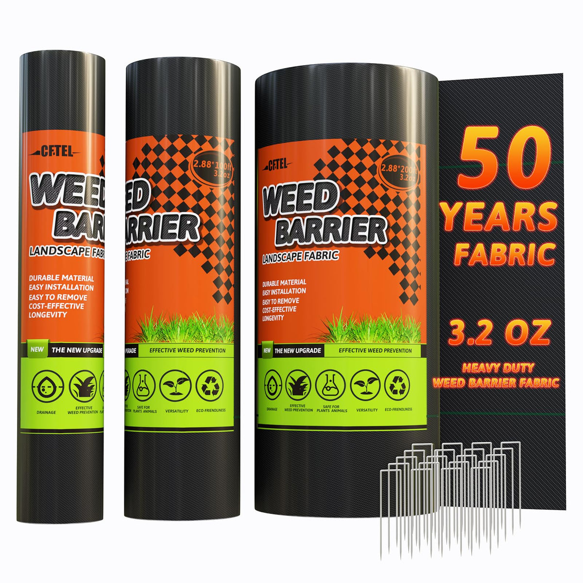 CFTEL ground-cover fabric keeps gardens tidy and weed-free