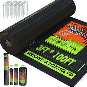 CFTEL weed barrier fabric durable roll blocks weeds and protects soil