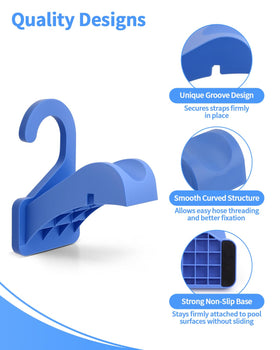 Cfyosnk anti-slip base securely grips pool surfaces for stable use.