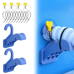 Cfyosnk pool hose holder base provides stable support to prevent hose sagging.
