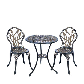 C/G Patio Casa bistro table in antique copper finish for outdoor dining