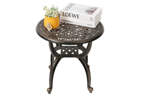 C/G patio casa curved legs provide stable support with Victorian charm.