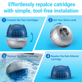 CGECGE Frog Ease cartridge compatibility for hot tubs up to 600 gallons