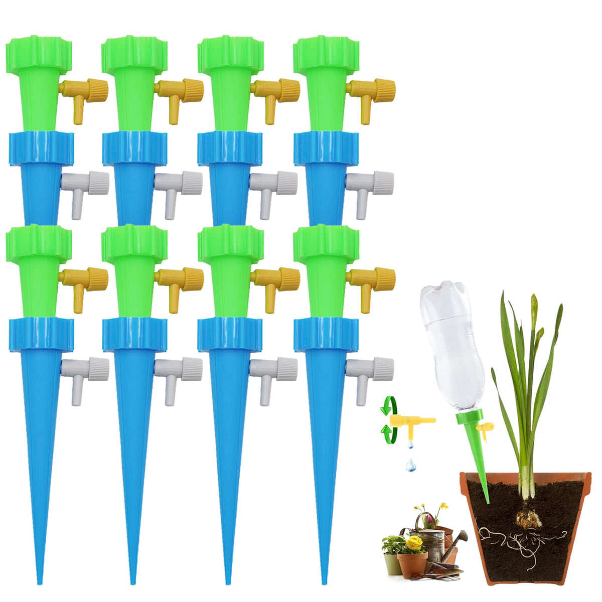 CGHHUI 16-pack self-watering inserts for reliable care when traveling