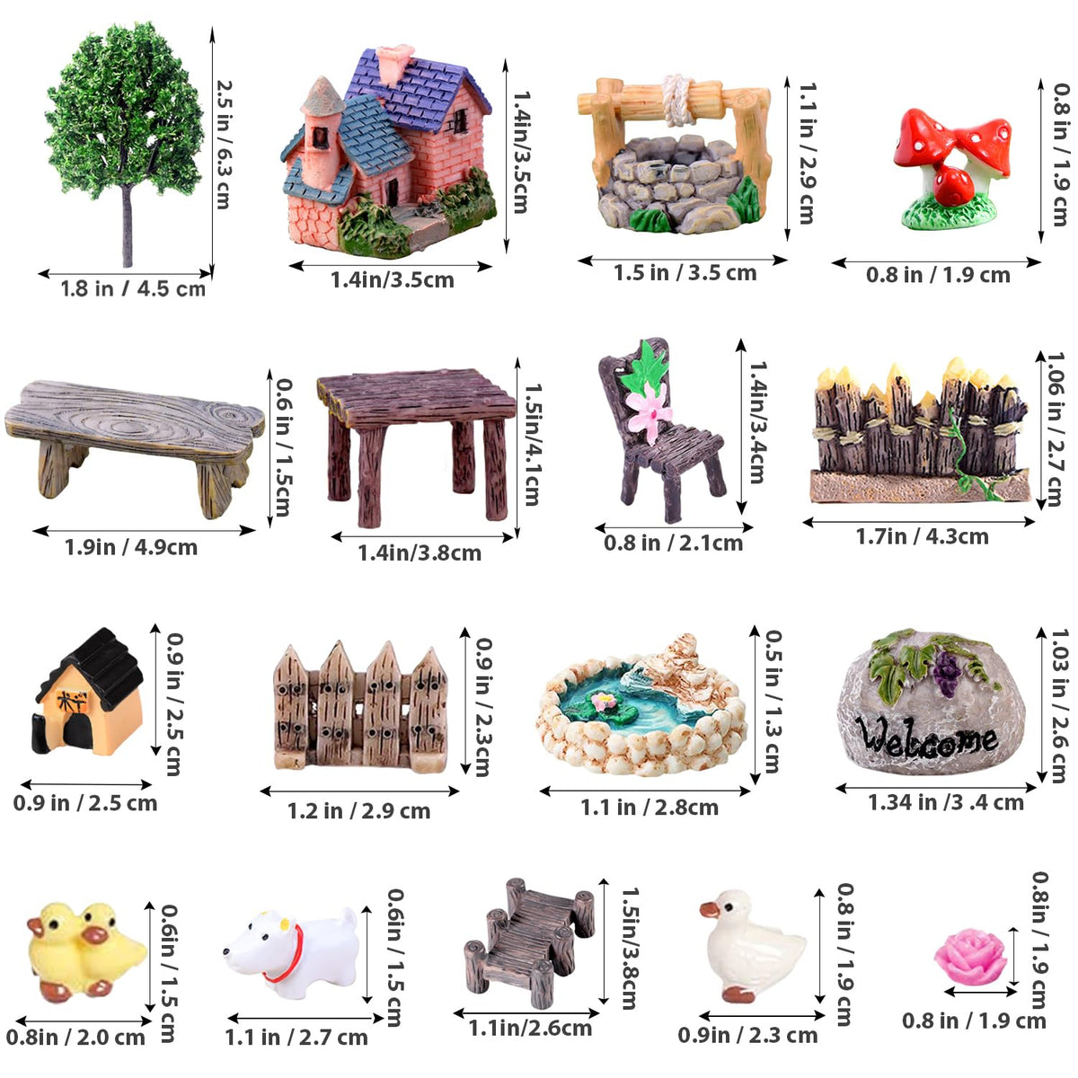 CHAKANLX duck and dog decor add playful charm to paths.