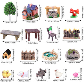 CHAKANLX duck and dog decor add playful charm to paths.