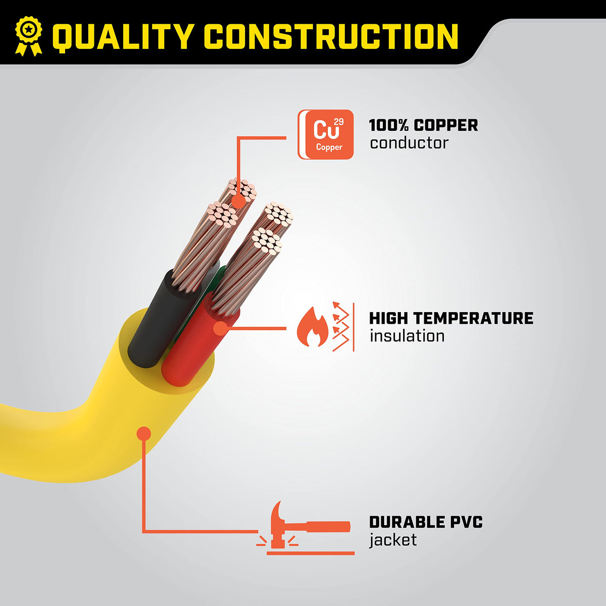 Champion L14-30P to L14-30R connection supports reliable transfer switch setup.