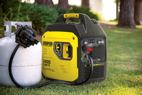 Champion Power Equipment 3-year warranty and lifetime support badge