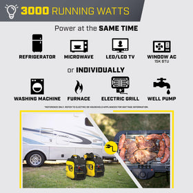 Propane switch close-up on Champion 4000-Watt inverter for dual-fuel use
