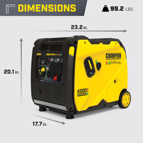 Champion Power Equipment dual fuel operation lets you choose gasoline or propane.