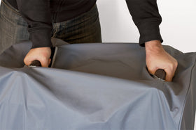 Champion Power Equipment elastic base provides secure, custom-like fit around inverter