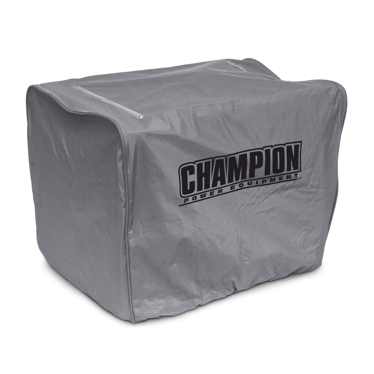 Champion Power Equipment weather-resistant storage cover over a 3000-watt inverter protects against rain and dust