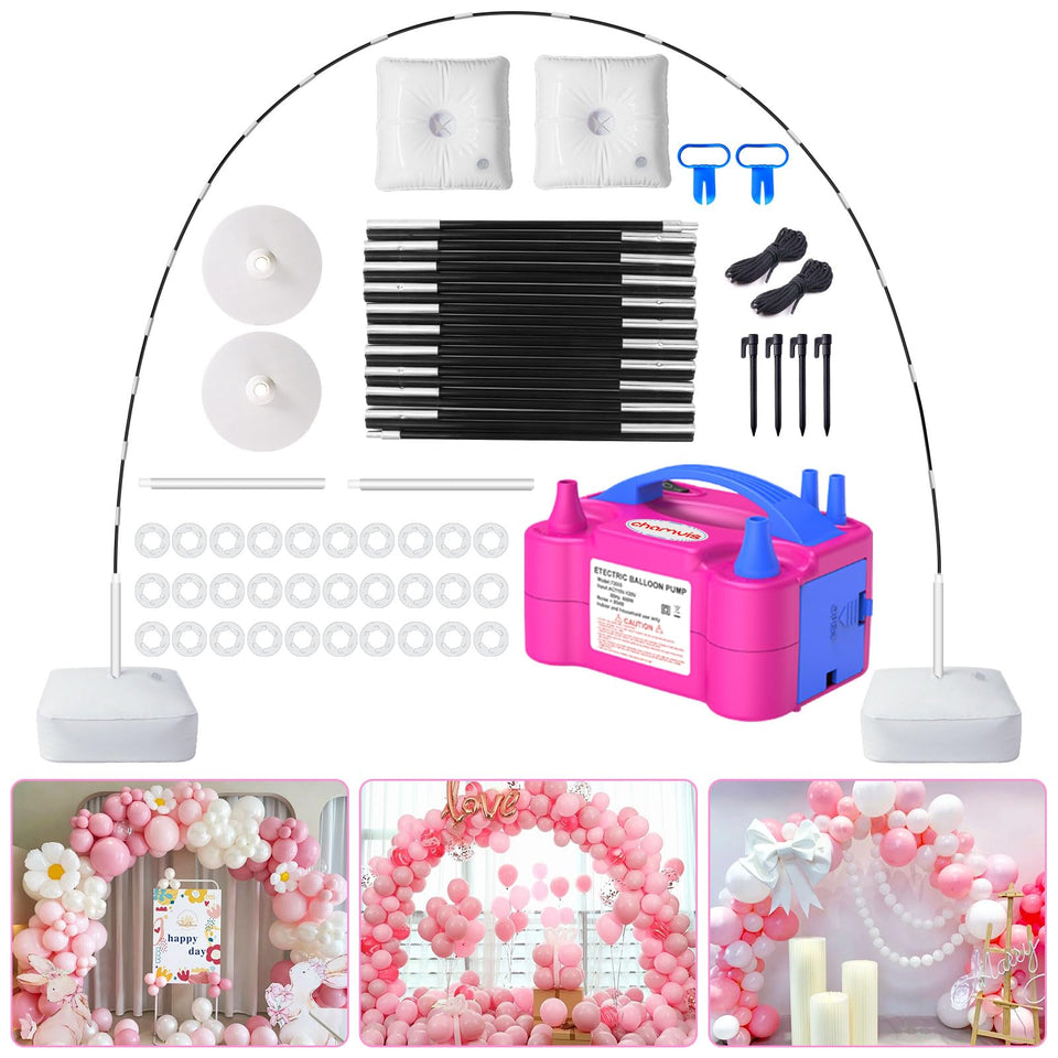 Chamvis balloon arch kit full package for fast party backdrop setup