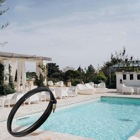 ChangTa 190003 black-coated stainless steel body resists water and UV exposure.