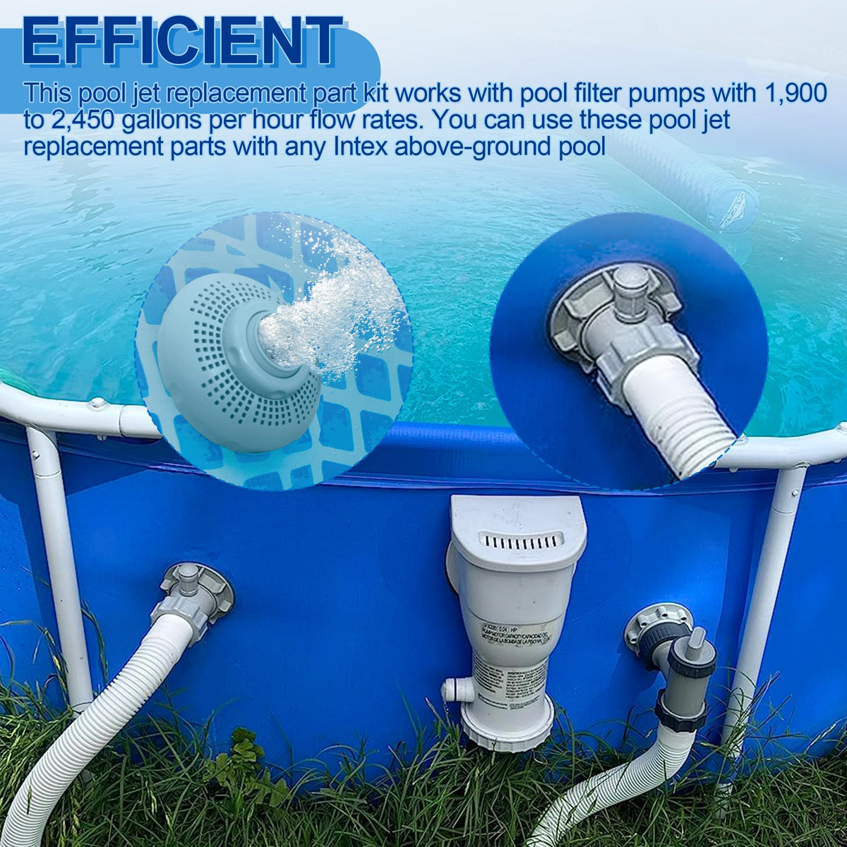 ChangTa air-water jet nozzle replacement part for pool systems