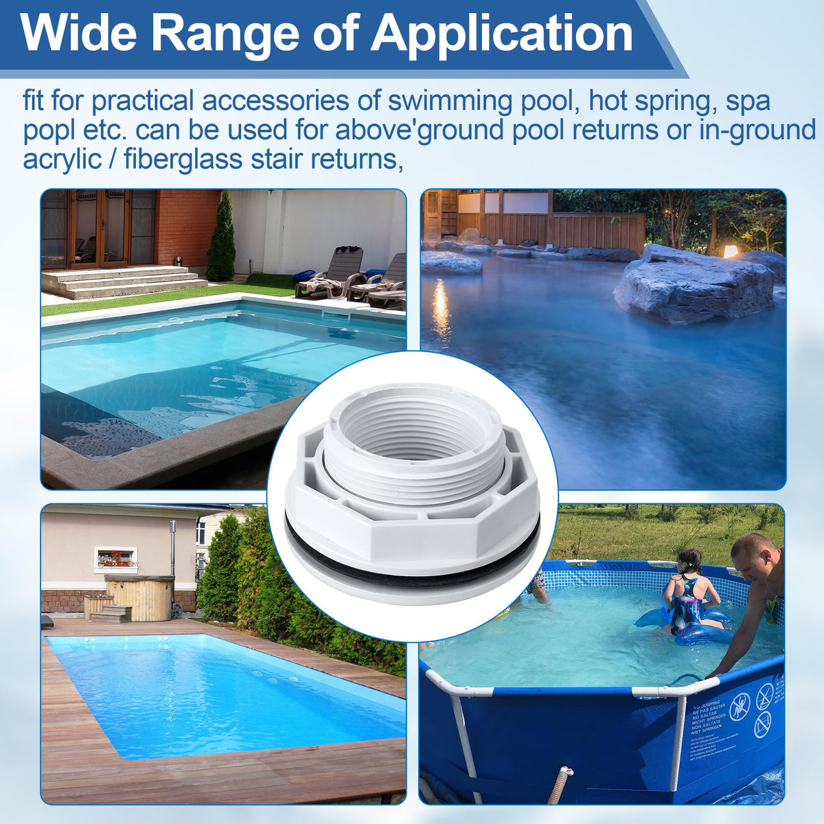 ChangTa gasket seal ensures secure water flow through pool fittings