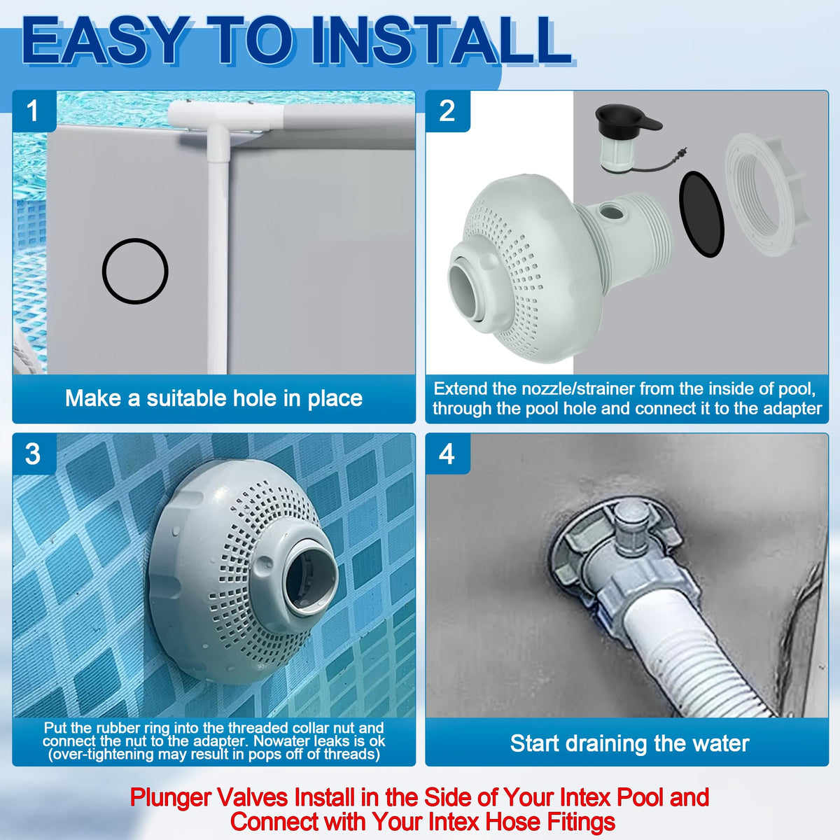 ChangTa plunger valve connector enabling easy nozzle installation