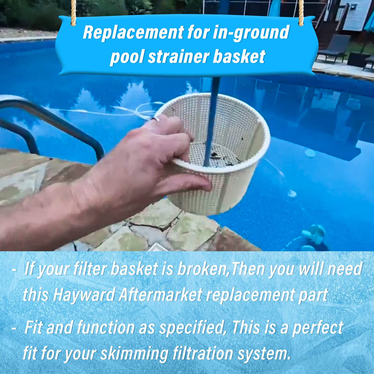7-inch top rim design ensures proper skimmer fit with ChangTa basket.