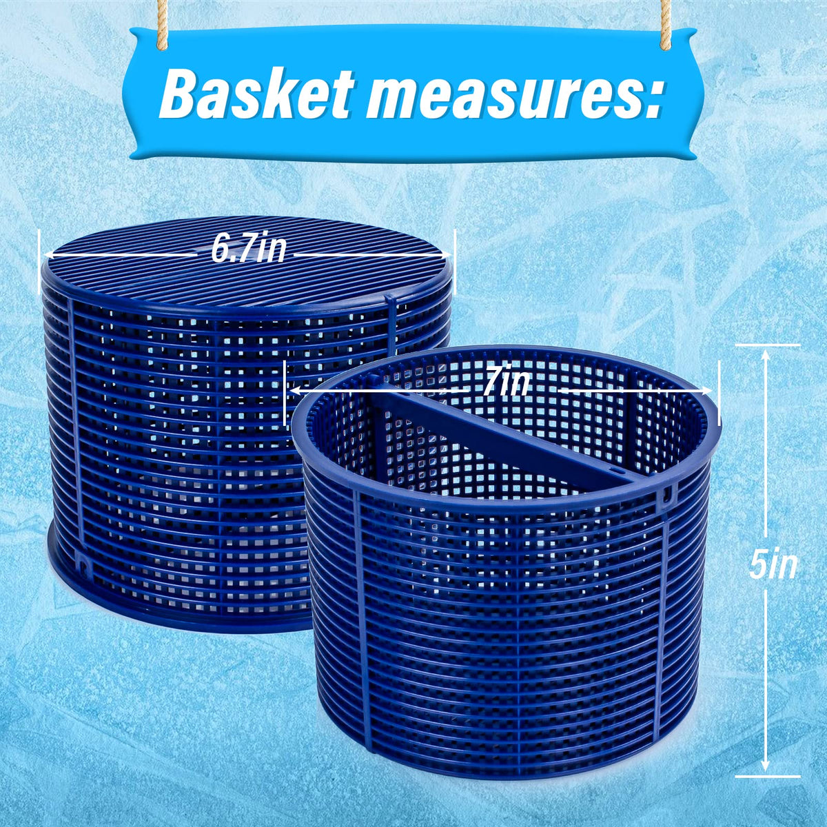 ChangTa blue basket replacement for Aladdin B-152, easy install and long-lasting mesh