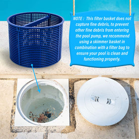 Blue ChangTa basket on pool edge, quick removal and swap