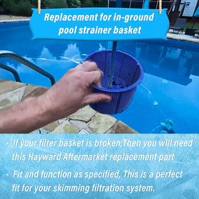 Blue ChangTa basket capturing leaves and debris during cleaning
