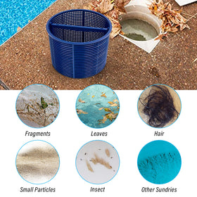 ChangTa replacement basket beside pool tools, ready for quick maintenance