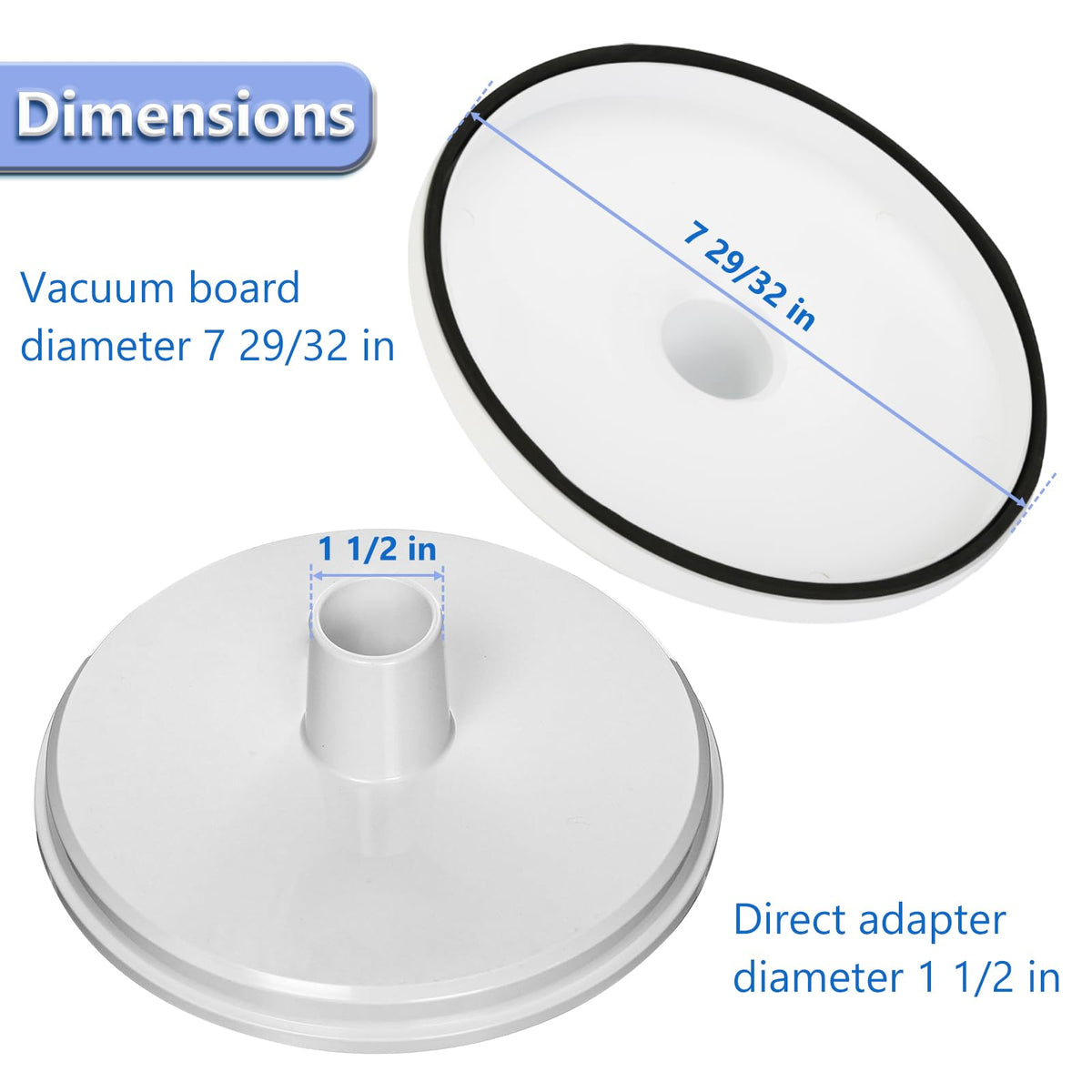 ChangTa SP1106 side view with gasket, reducing air leaks for steady suction.