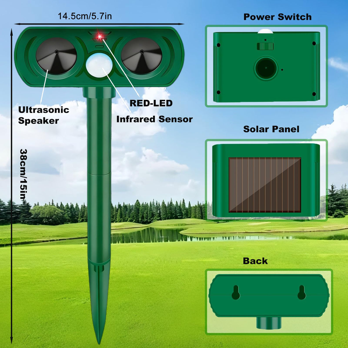 Chaohua motion-sensor activation image showing movement triggering deterrence
