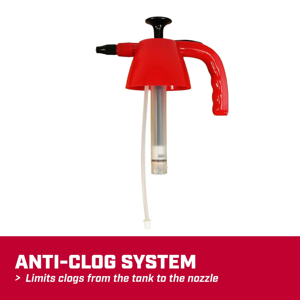 Chapin 1002 built-in wand holder keeps the wand secure between tasks.
