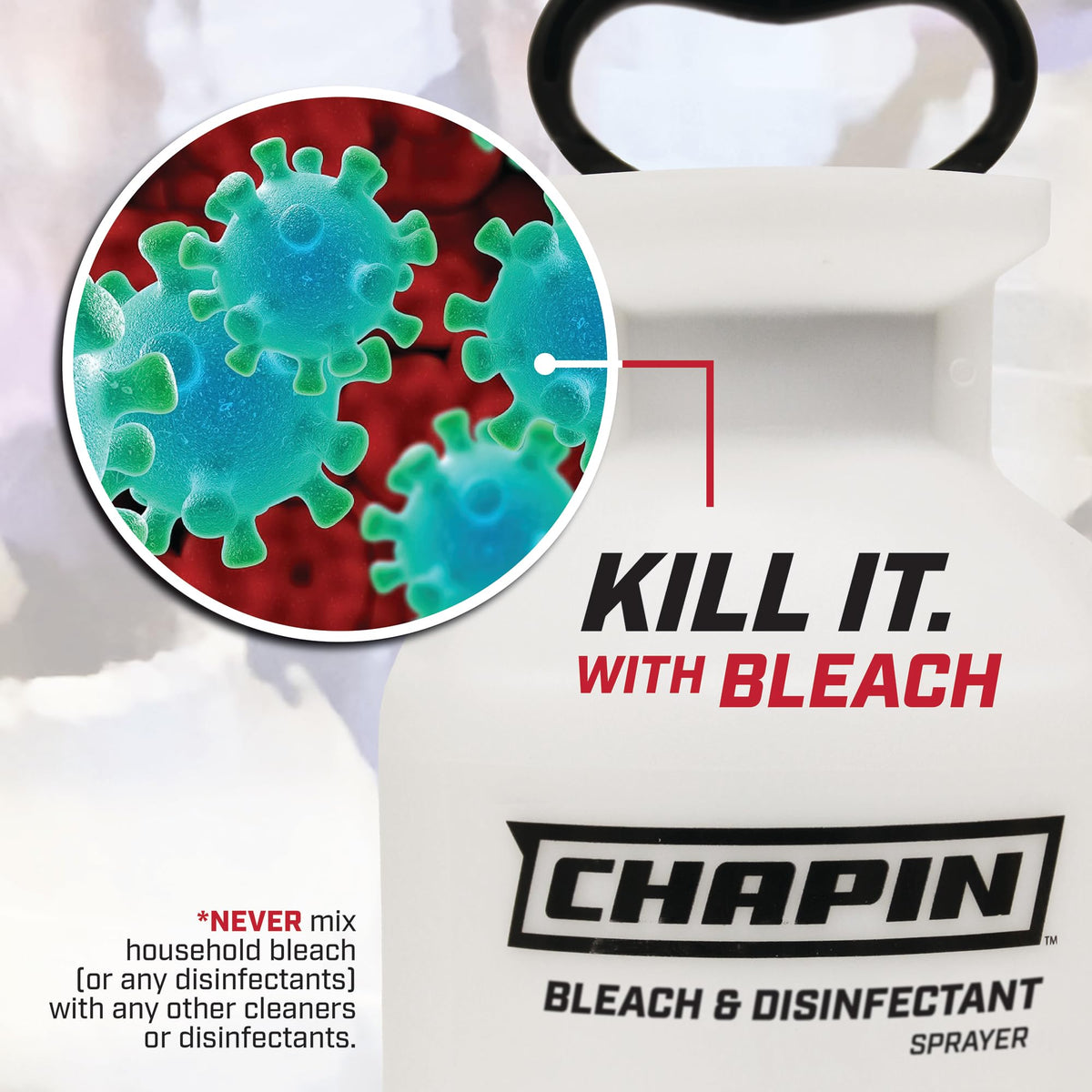 Chapin 20075 40-inch hose provides extended reach for larger areas.