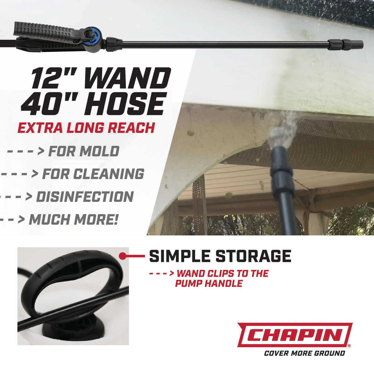 Chapin 20075 bleach resistant seals protect components from chemical exposure.