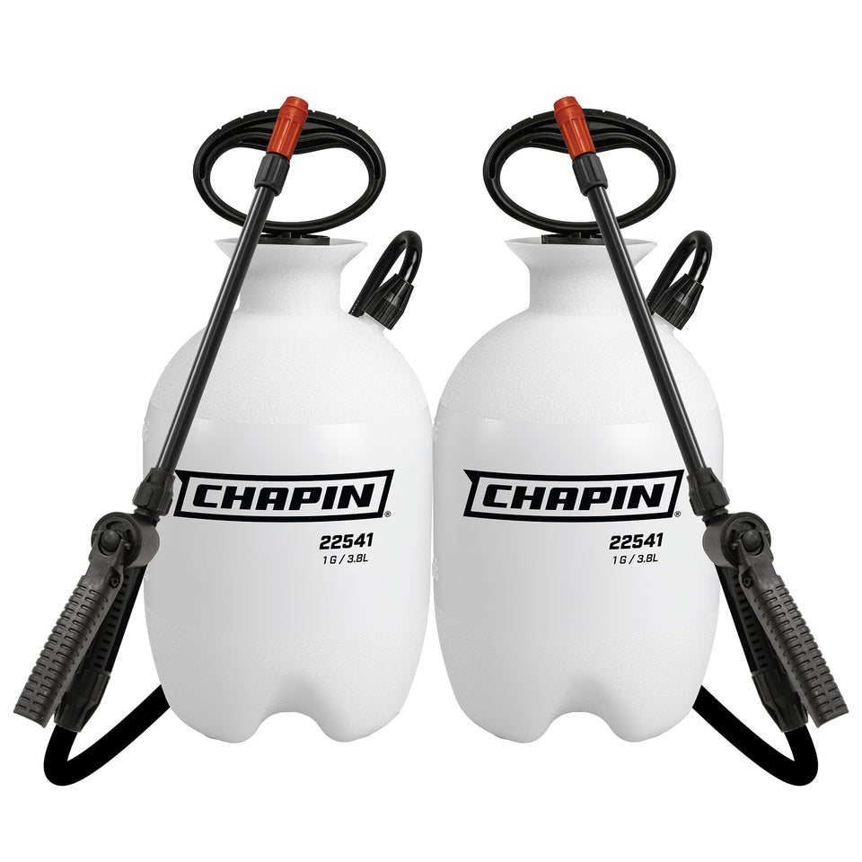 Chapin 22541 foaming sprayer with 1-gallon tank for precise weed control.