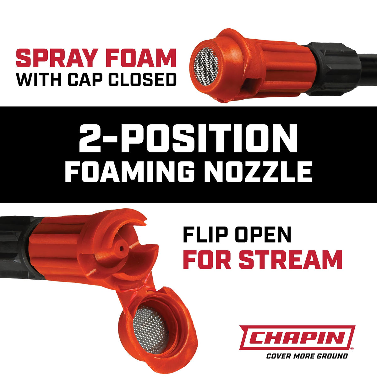 Chapin 22541 translucent tank shows fluid levels for easy monitoring.