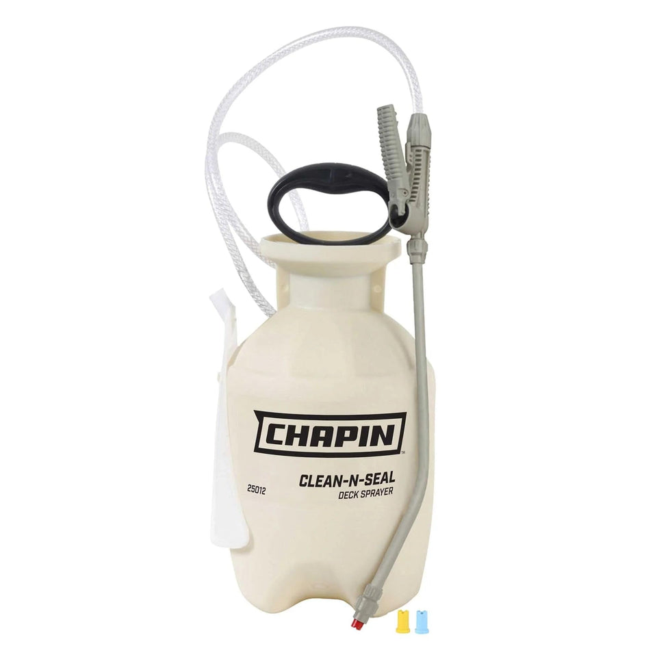 Chapin 25012 deck sprayer pour enables precise deck cleaner application