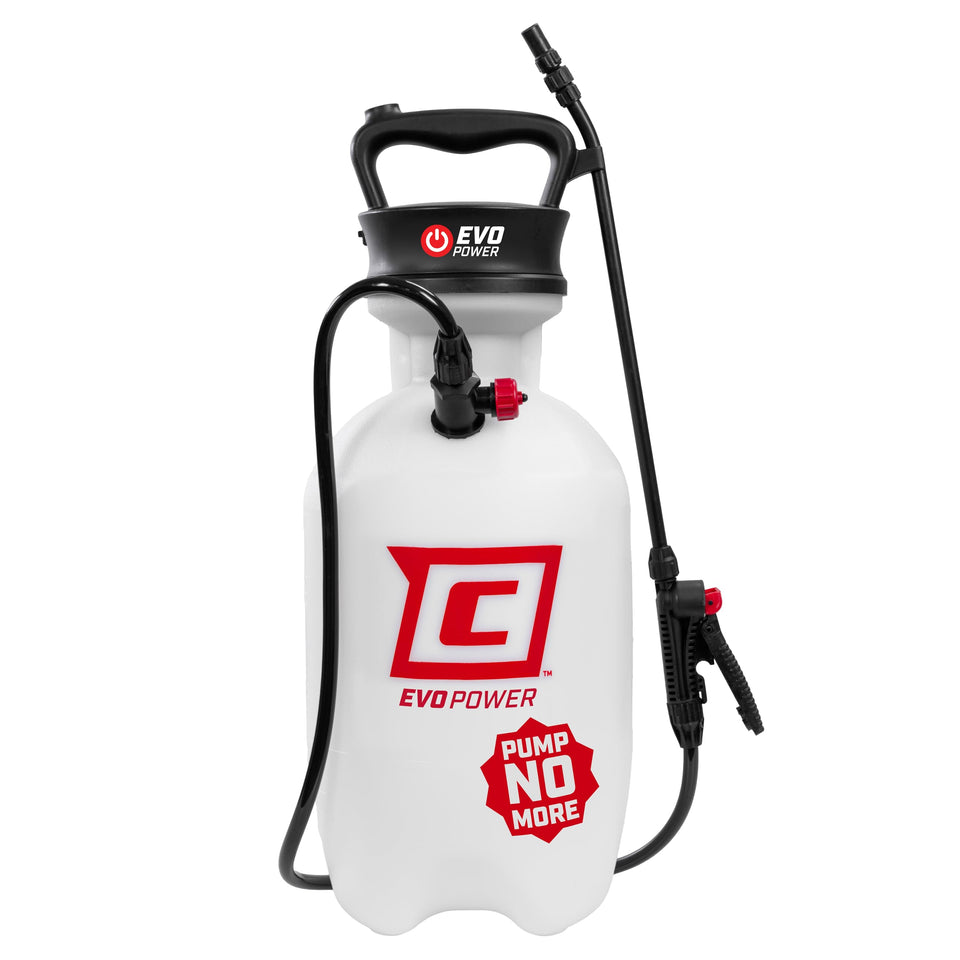 Chapin 28324 battery-powered sprayer handle provides ergonomic comfort for extended spraying tasks.