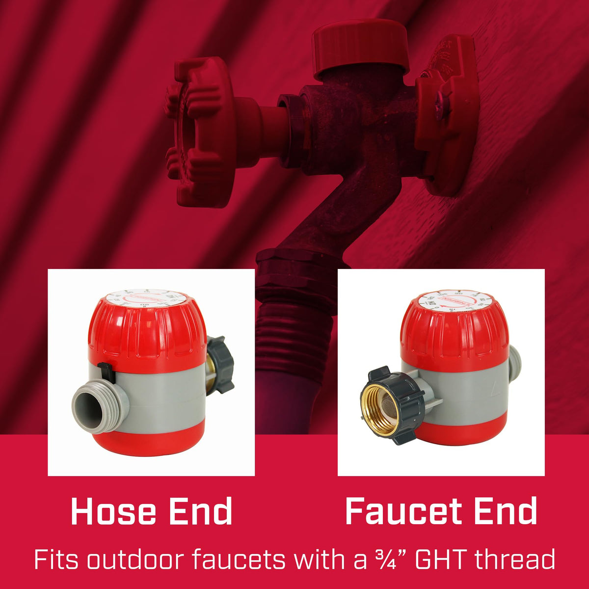 Chapin 41004 outdoor tap connection demonstrates quick hose setup for efficient irrigation.