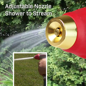 Chapin 4600 ergonomic rubber grip reduces hand fatigue during gardening.