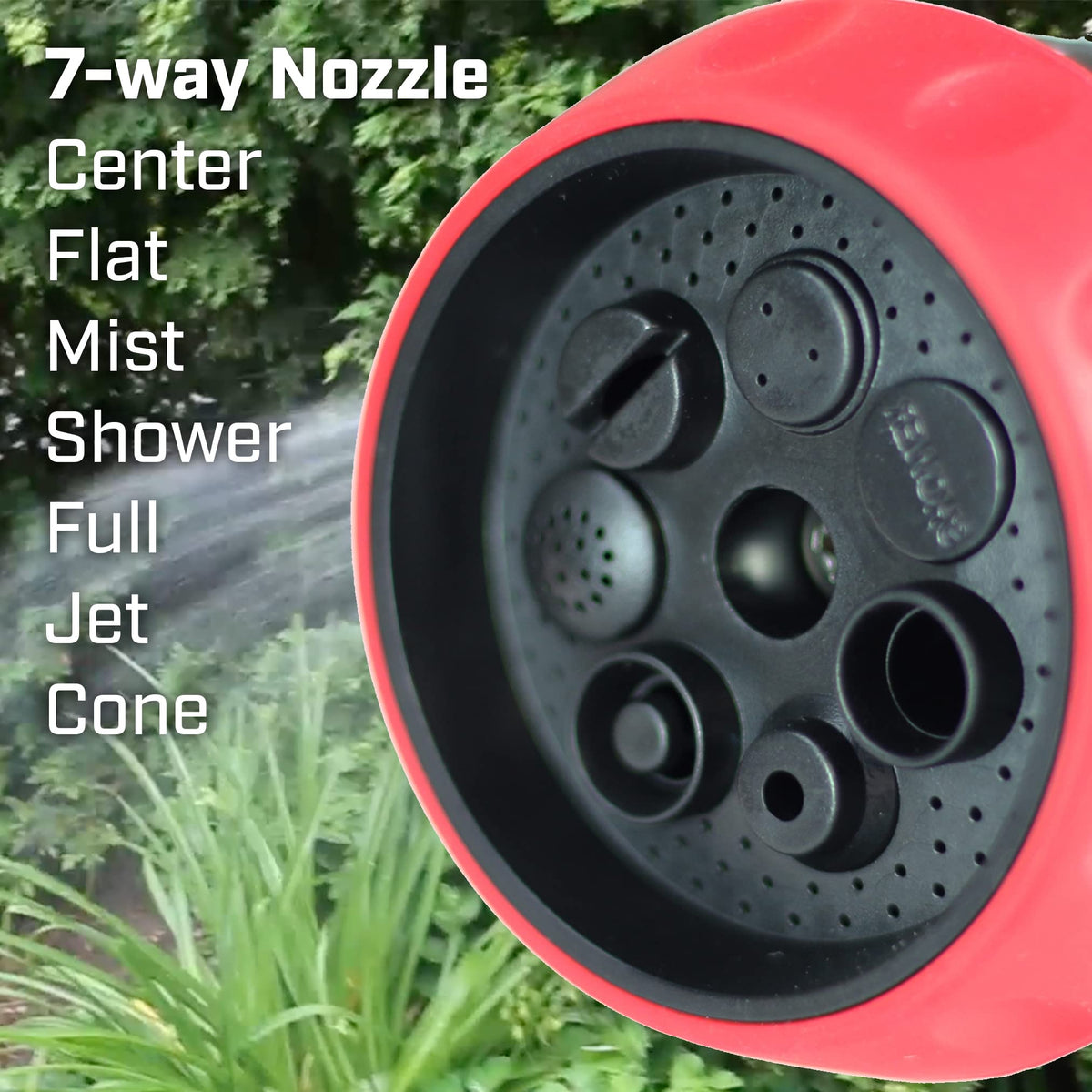 Chapin 4610 seven patterns showing mist, shower, and jet for versatility