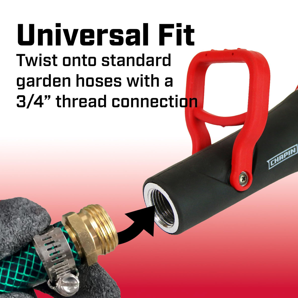 Chapin 4697 high-flow design handles up to 250 PSI for powerful washing