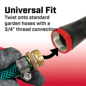 Chapin 4699 adjustable twist nozzle provides heavy stream to shower