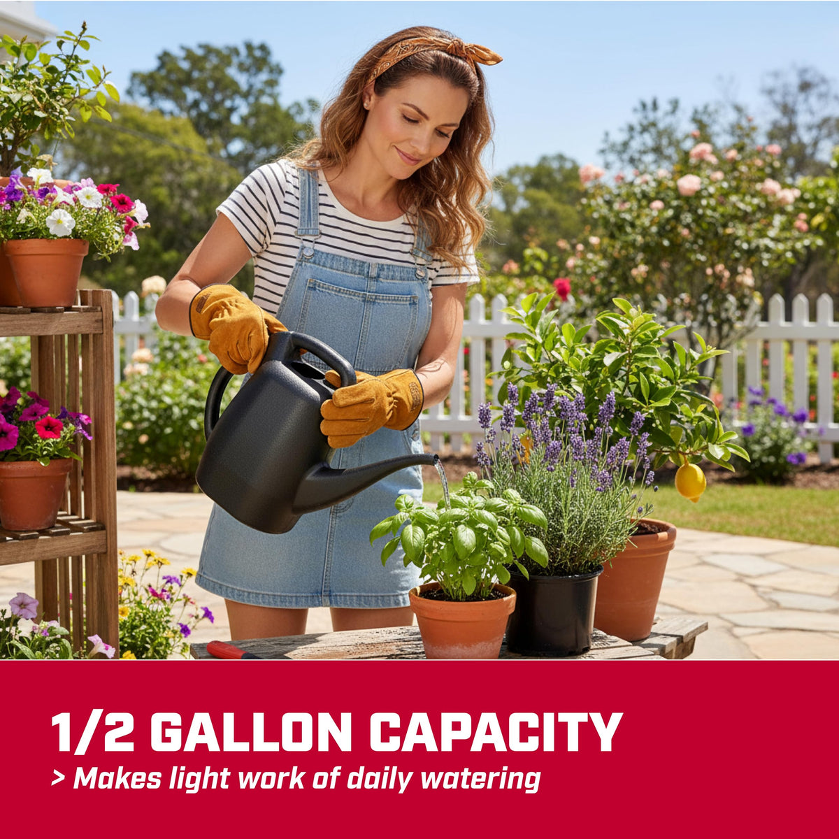 Chapin 48000 top-opening design for quick, mess-free filling