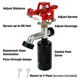Chapin 4984 sprinkler shows durable metal construction for long-term use